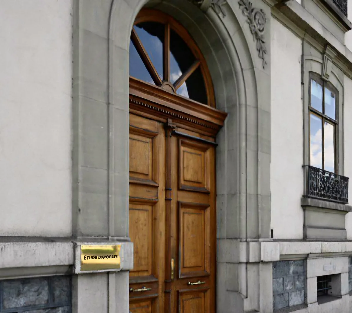 Entrance of the building, Quai Gustave-Ador